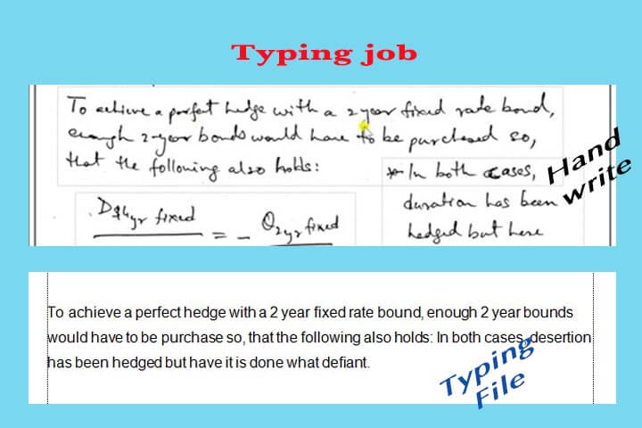 Typing job